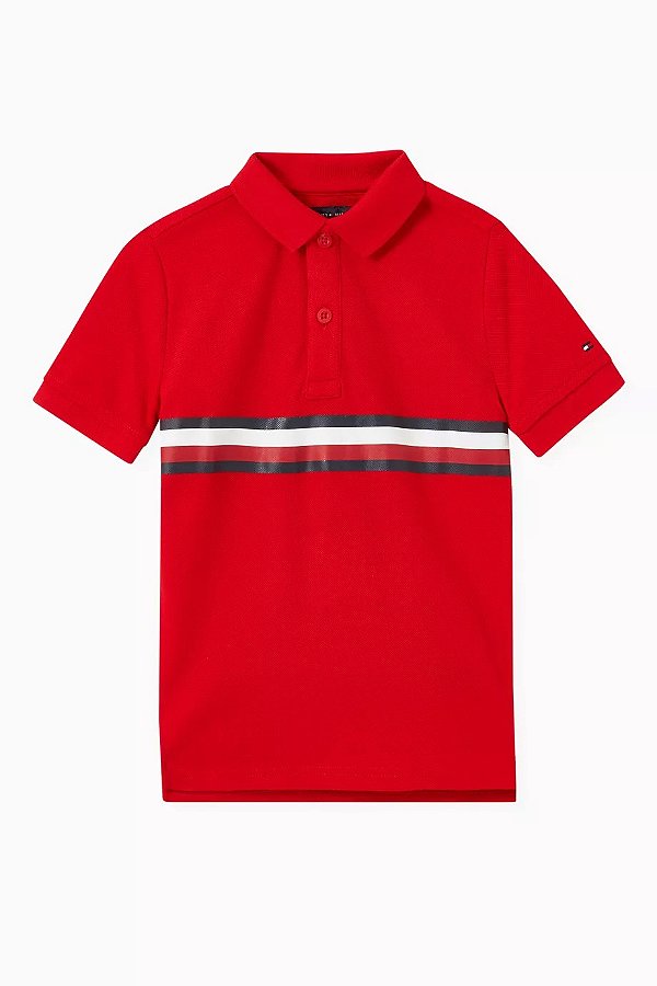 Camisa Gola Polo Kids Tommy Hilfiger