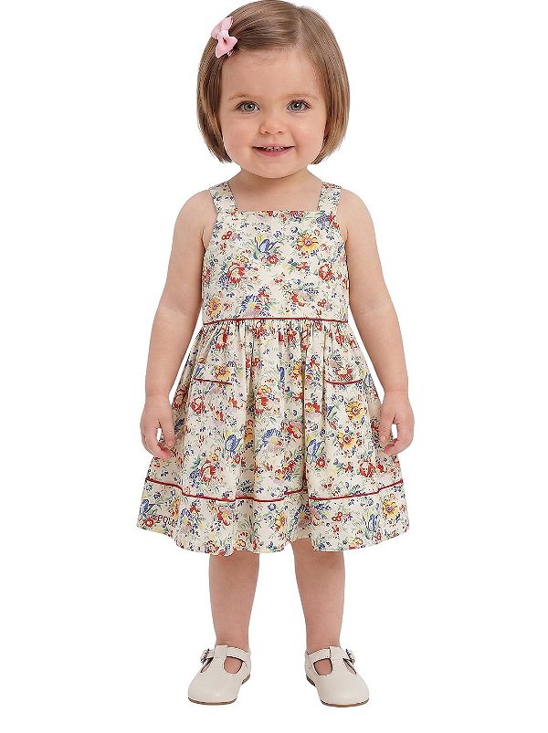 Vestido Bebê Ralph Lauren Floral