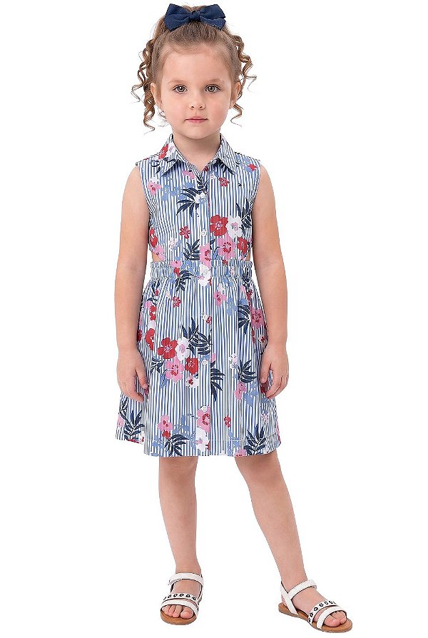Vestido Infantil Tommy Hilfiger Floral