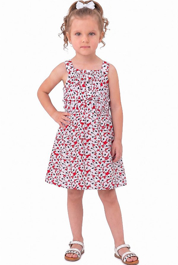 Vestido Infantil Tommy Hilfiger Floral
