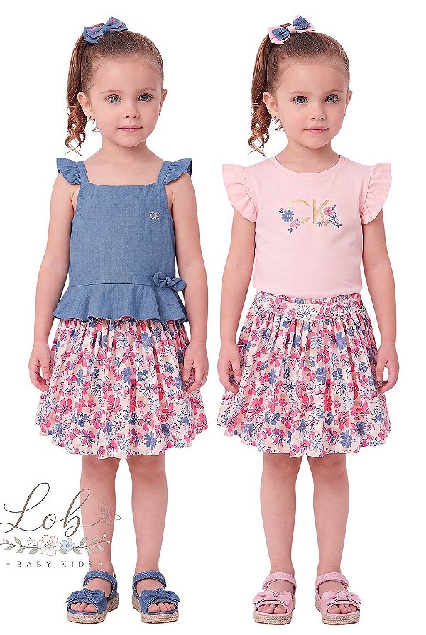 Conjunto Kids Verão 3 Peças Calvin Klein
