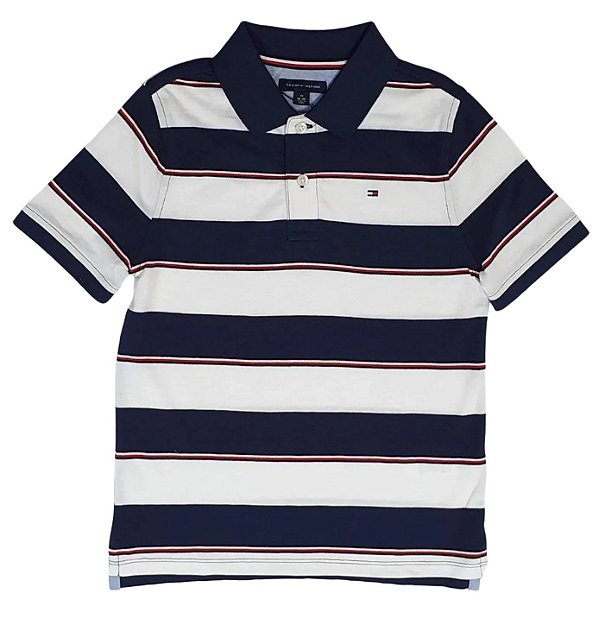 Camisa Polo Azul - Menino 4-6a - Tommy Hilfiger, Camisetas e Polos