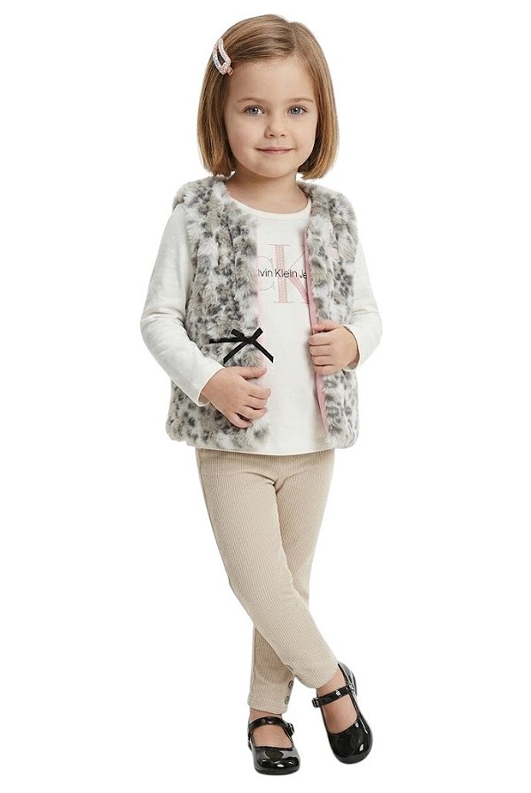Conjunto Kids 3 Peças Colete Calvin Klein