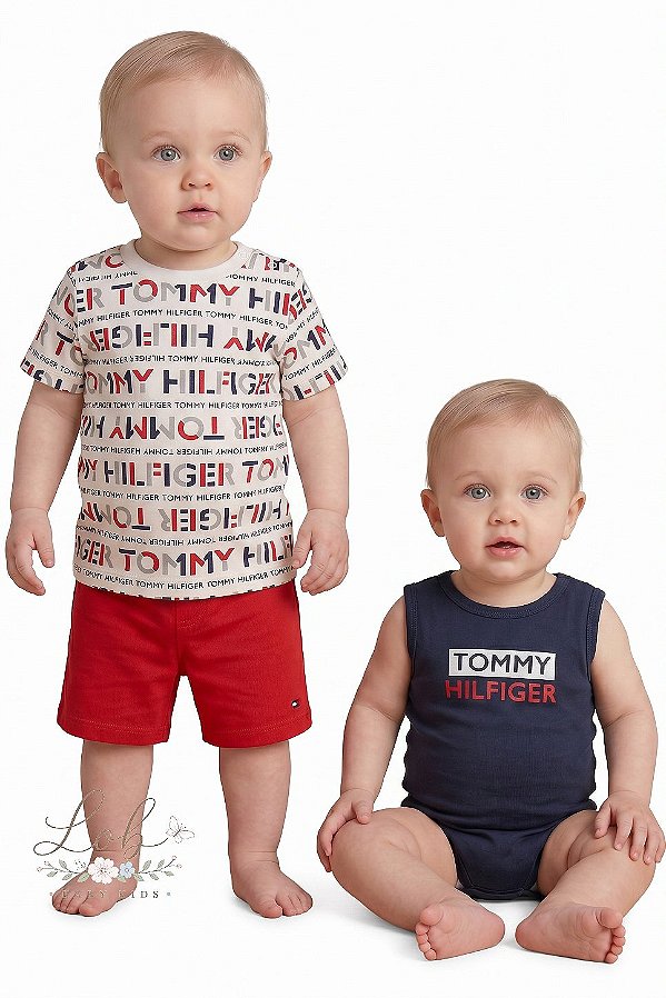 Conjunto 3 Peças Bebê Tommy Hilfiger