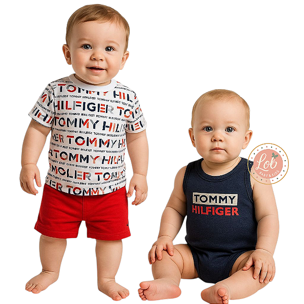 Conjunto 3 peças baby Tommy Hilfiger