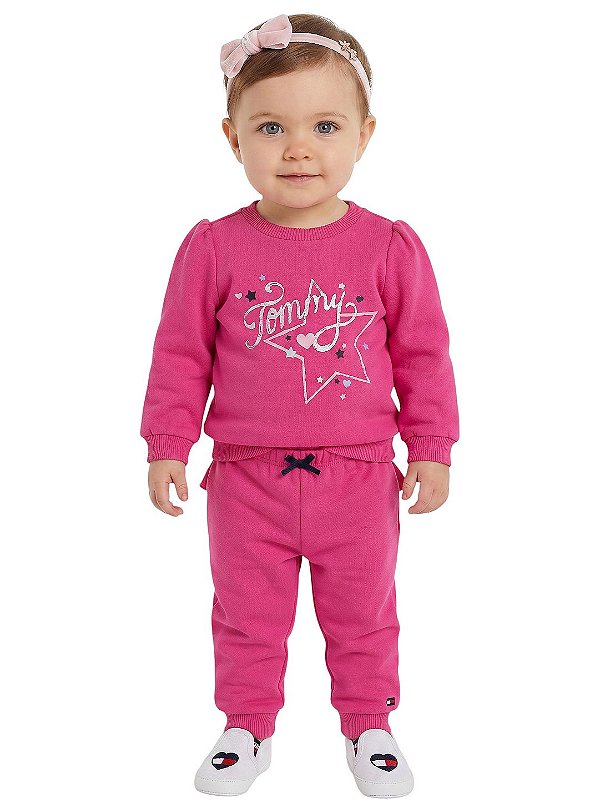 Conjunto em Moletom Baby Tommy Hilfiger