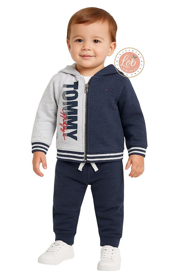 Conjunto em Moletom Baby Tommy Hilfiger