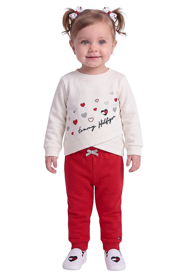 Conjunto em Moletom Baby Tommy Hilfiger