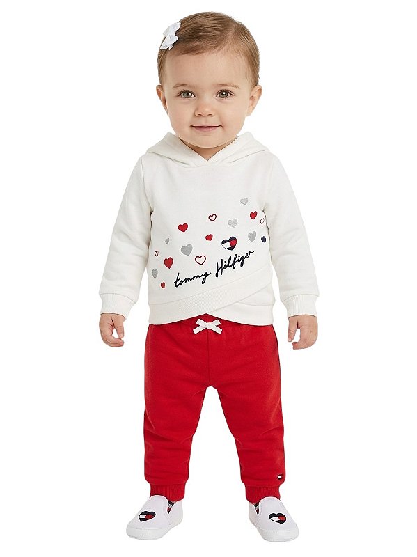Conjunto em Moletom Baby Tommy Hilfiger