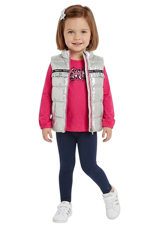 Conjunto Kids 3 Peças Colete Tommy Hilfiger