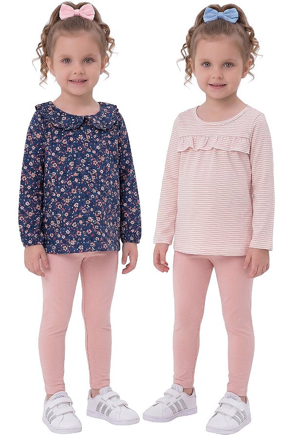 Conjunto Infantil Carter’s 3 Peças Floral