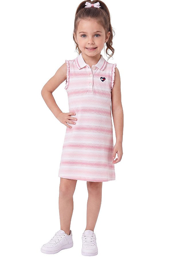 Vestido Infantil Polo Tommy Hilfiger