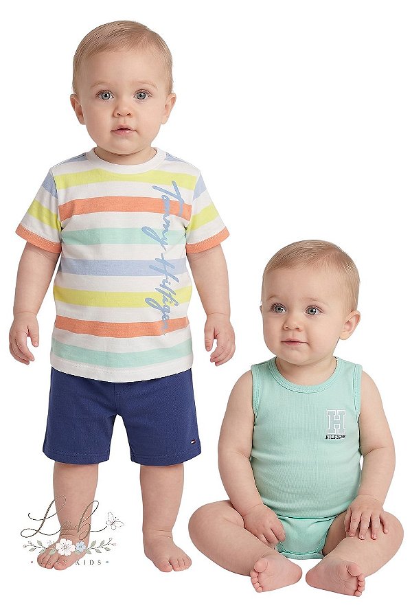 Conjunto 3 Peças Bebê Tommy Hilfiger