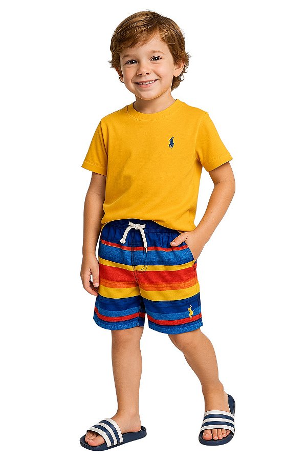 Shorts – Ralph Lauren Infantil Piscina Listrado