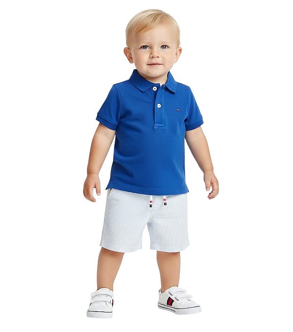 Camisa Gola Polo Baby Tommy Hilfiger
