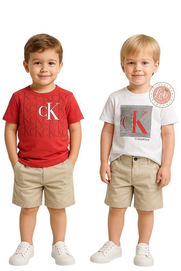 Conjunto Kids  3 peças Calvin Klein