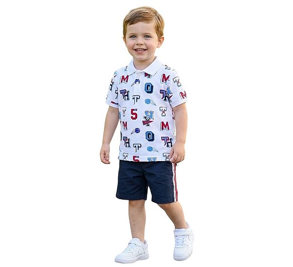 Camisa Gola Polo Kids Tommy Hilfiger