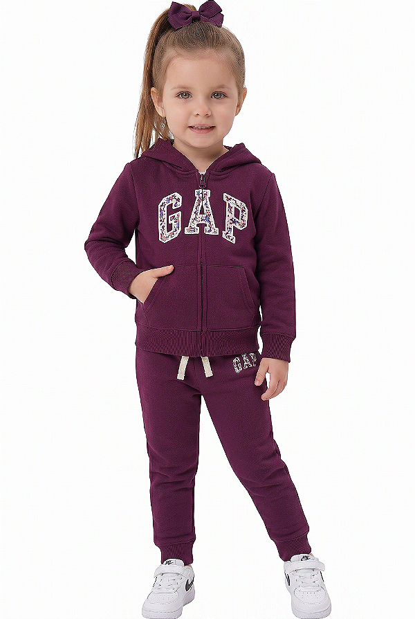 Conjunto Infantil em Moletom Marsala Gap