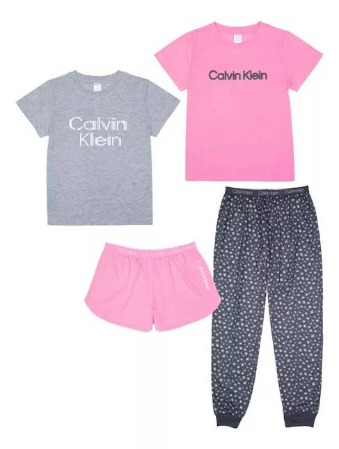 Kit pijama 4 Peças Menina  Calvin Klein