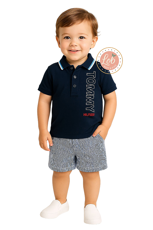 Conjunto Baby Polo Tommy Hilfiger