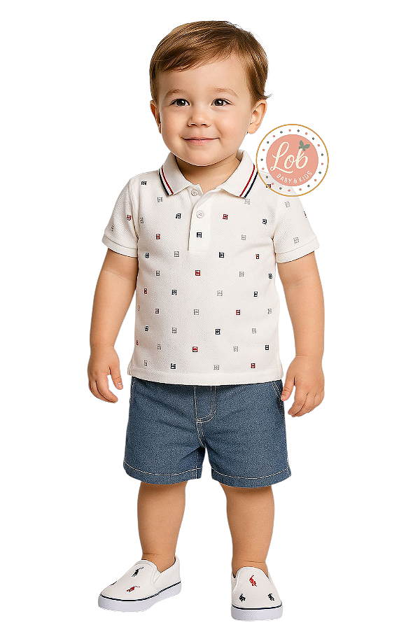 Conjunto Baby Polo Tommy Hilfiger