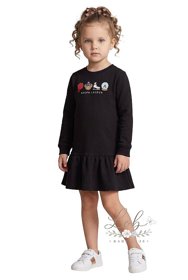 Vestido Infantil Polo Ralph Lauren Polo Bear