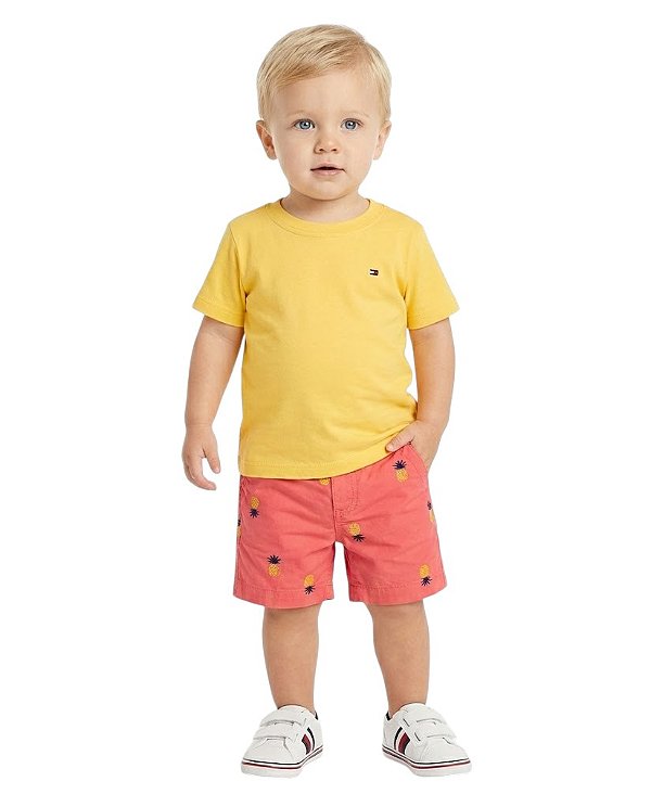 Camiseta Tommy Hilfiger Infantil Amarela