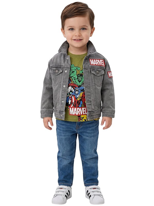 Jaqueta Jeans Disney Marvel Avengers