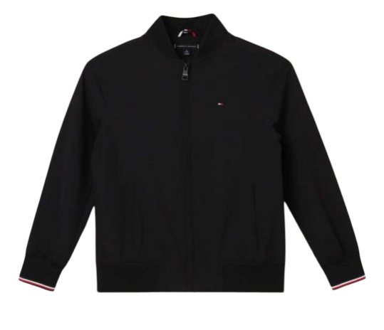 Jaqueta Infantil Bomber Tommy Hilfiger Preta