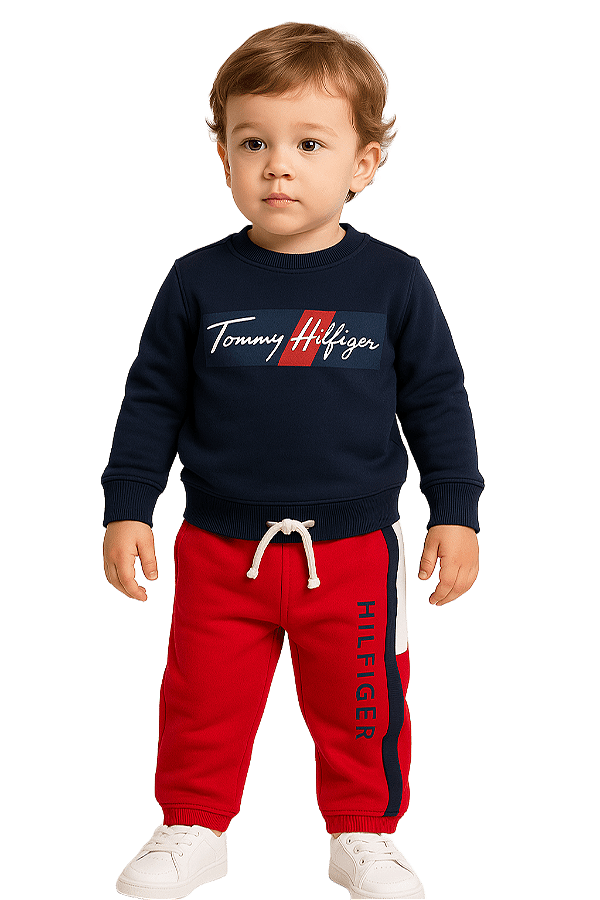 Conjunto em Moletom Tommy Hilfiger
