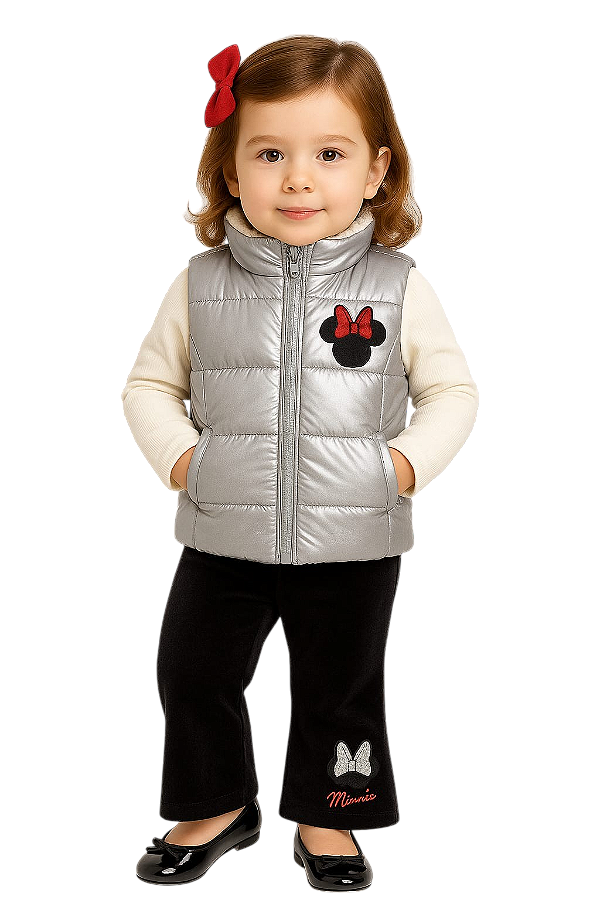 Conjunto 3 peças Minnie Mouse Disney Junior