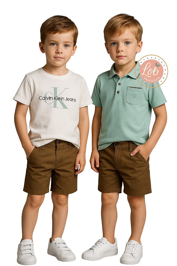Conjunto Calvin Klein Jeans Infantil Masculino