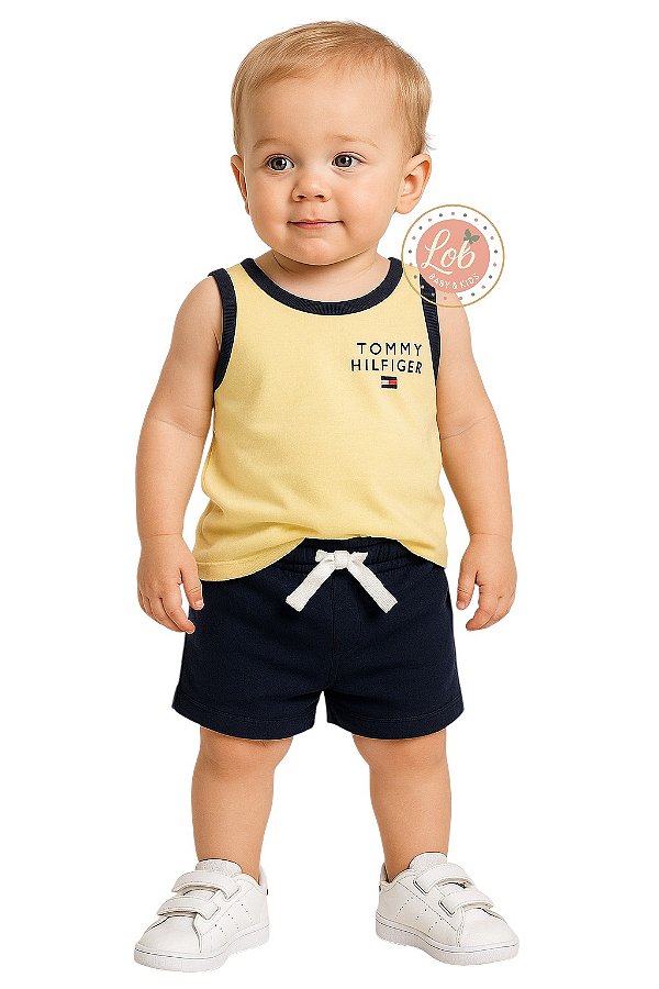 Conjunto – Tommy Hilfiger Bebê Regata + Shorts
