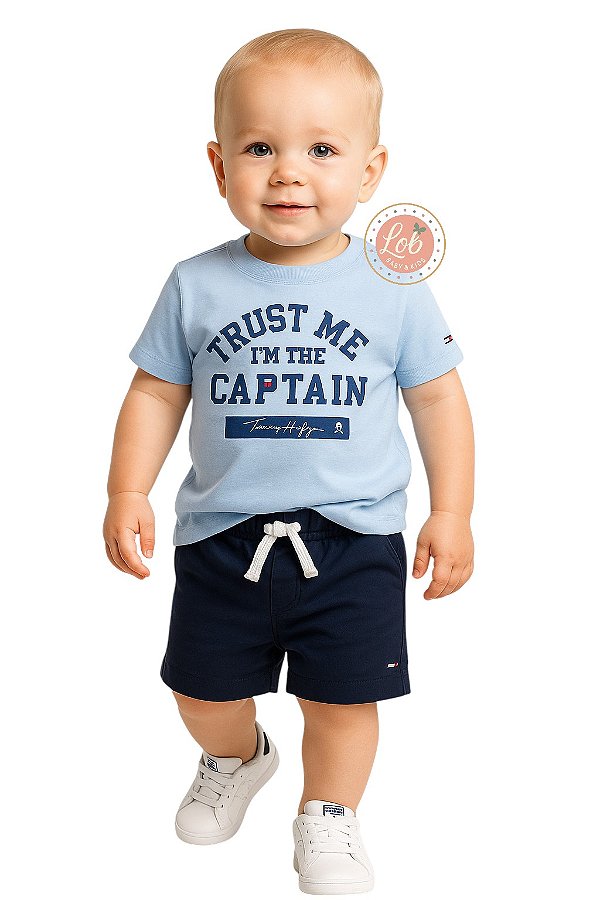 Conjunto – Tommy Hilfiger Bebê Camiseta + Shorts