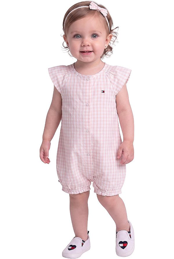 Romper vichy rosa Tommy Hilfiger Baby