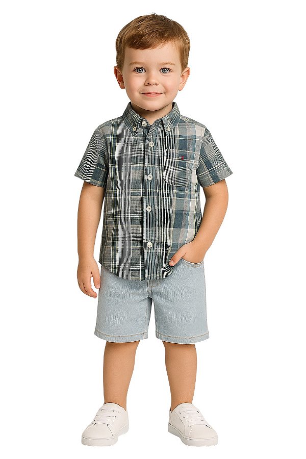 Camisa infantil Mc Tommy Hilfiger