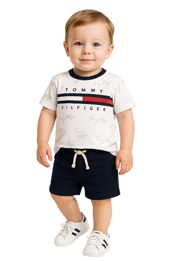 Conjunto – Tommy Hilfiger Bebê Camiseta + Shorts