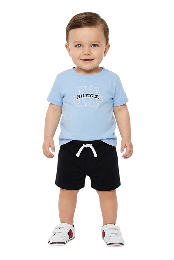 Conjunto Bebê Tommy Hilfiger Camiseta e Shorts