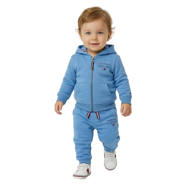 Conjunto Bebe Tommy Hilfiger – Moletom com Capuz azul