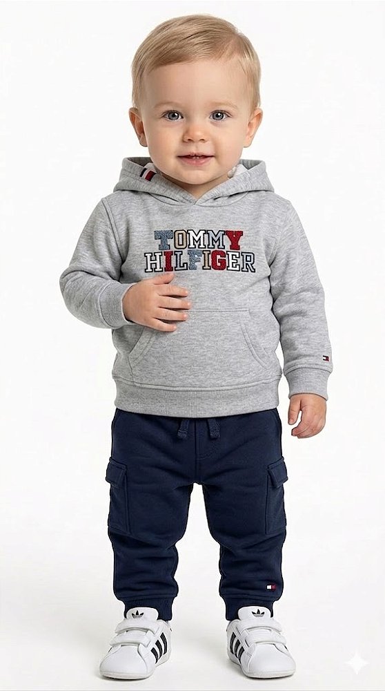 Conjunto Bebê Tommy Hilfiger – Moletom com Capuz