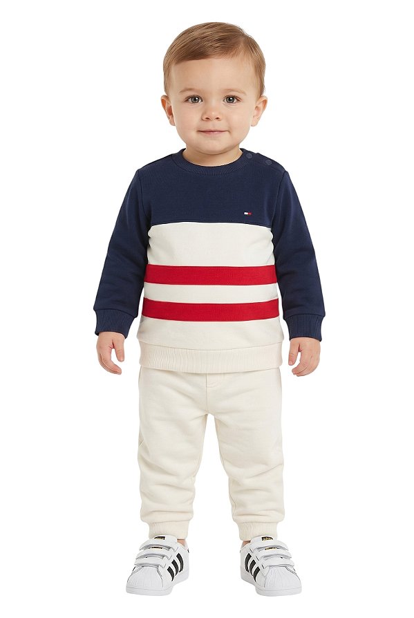 Conjunto Bebê Tommy Hilfiger – Moletinho Listras