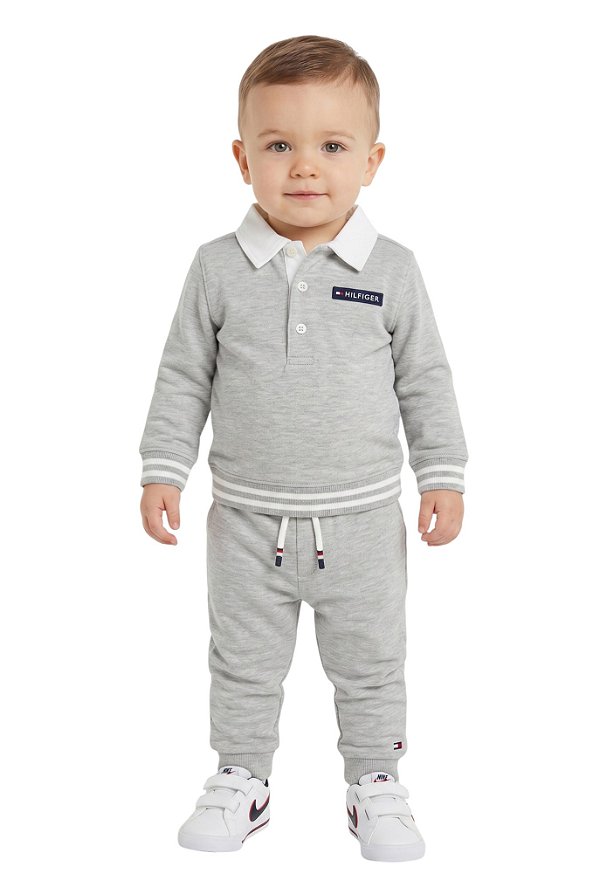 Conjunto Bebê Tommy Hilfiger Pique Gola Polo