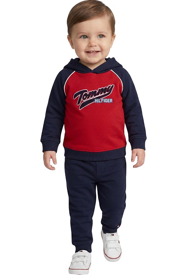 Conjunto Bebê Menino Tommy Hilfiger Moletom com Fleece