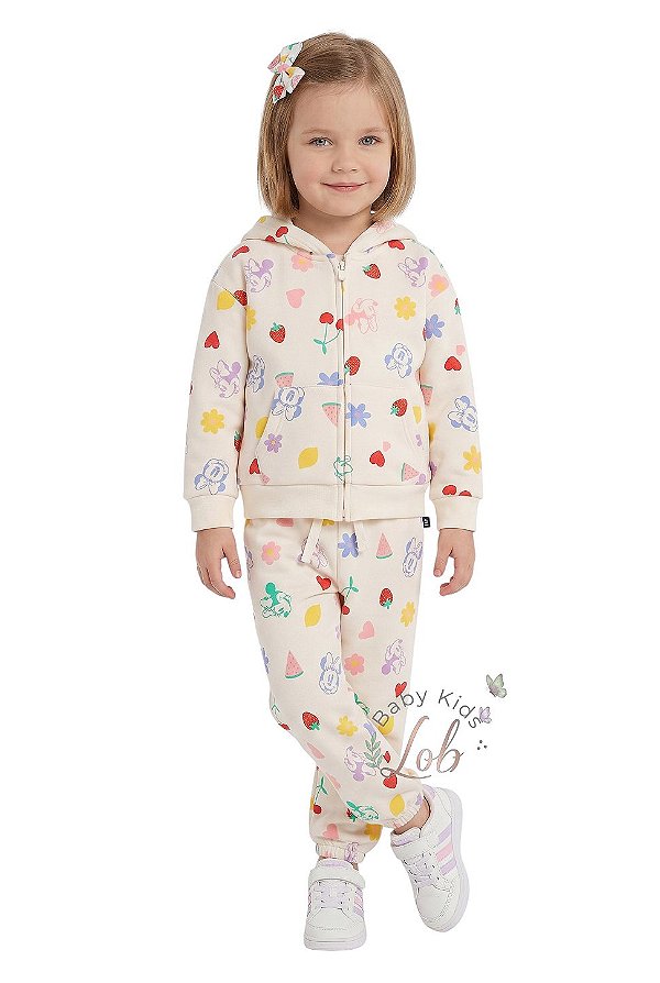 Conjunto Infantil GAP Moletom Estampa Minnie