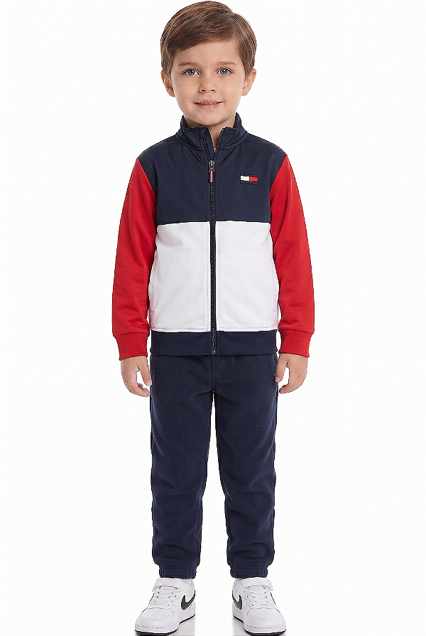 Jaqueta Esportiva Tommy Hilfiger Color Block Track