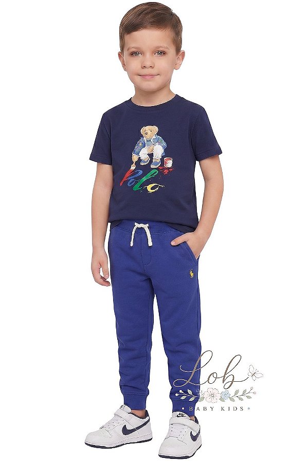 Calça Infantil em moletom Ralph Lauren