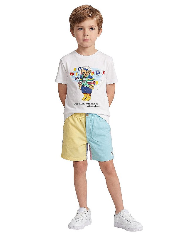 Bermuda Infantil Polo Ralph Lauren Color Block Multicolor