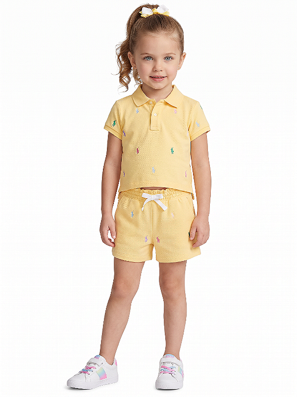 Conjunto Infantil Polo Ralph Lauren Amarelo