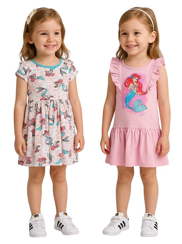 Kit Vestido em malha Arile Disney