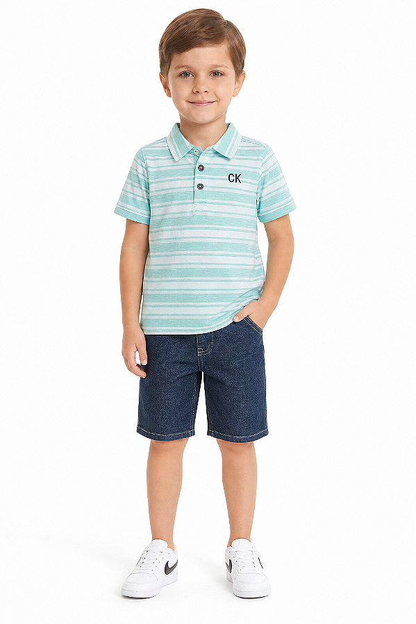 Conjunto com polo Calvin Klein